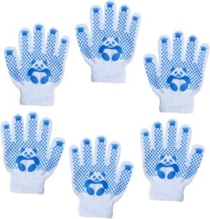 Sosoport 6 Pairs Panda Gloves Toddlers Gardening Gloves Kids Gardening Gloves Mittens Kids Womens Glove Safety