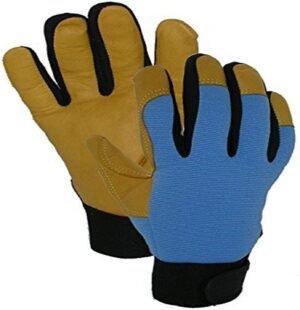 Traditions Gardening Gloves, Blue/Yellow, X-Large