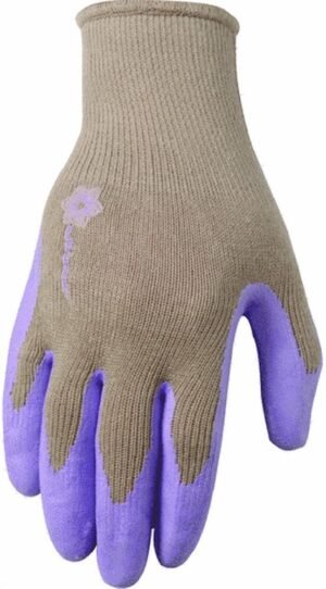 Wells Lamont 541L Latex Coated Knit, Womens Gardening Glove, Large