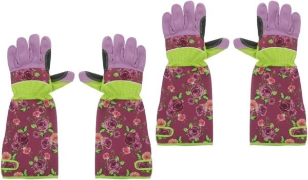 Yardwe 2 Pairs gardening gloves gardening tool garden tools work gloves for women women's gloves Adjustable
