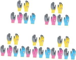 Yardwe 6 Pairs Working Gloves Work Gloves Gardener Gloves Gifts Household Gloves Planting Protective Gloves