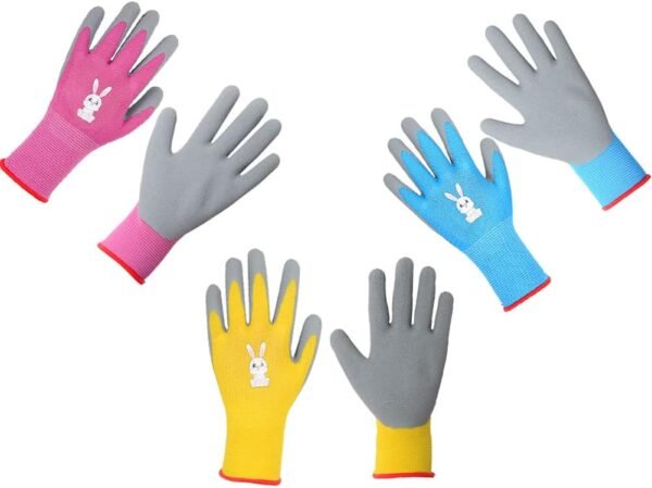3 Pair Kids Gardening Gloves Latex Child Cycling Gloves Children Planting Gloves Riding Gloves for Indoor Outdoor