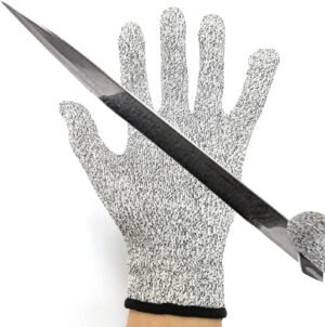 5 pairs of cut-proof gloves, food grade, 5 machine cut-proof, suitable for kitchen, gardening, to protect your hands