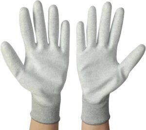 FUFU Gloves Carbon Fiber Gloves, General Gardening Gloves, Maintenance Gloves, Breathable, Cut-Resistant, Household Gloves (Size : L)