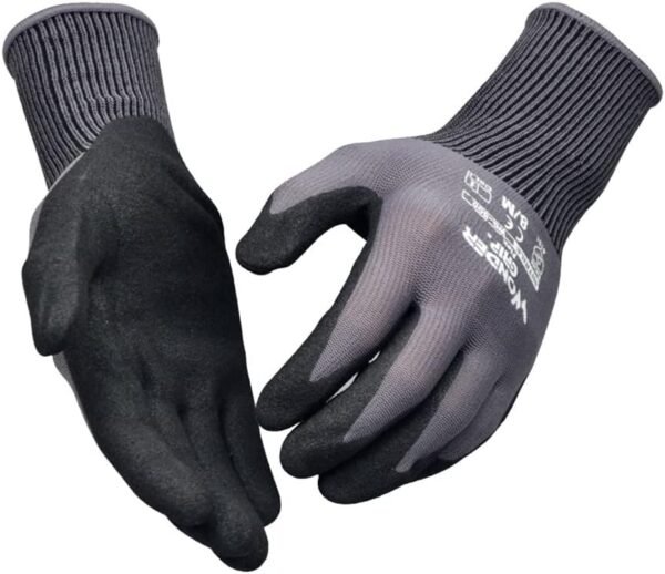 FUFU Gloves Nitrile Coated Gloves Gardening Gloves Soft and Comfortable Nylon Gardening Gloves Suitable for Gardening Work (Size : L)