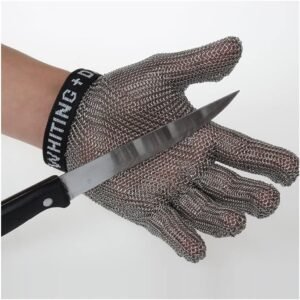 HUAHUA Metal Cut Resistant Gloves Men and Women Safety Work Gloves for Outdoor Gardening Kitchen 6 Sizes (Size : 1 Piece/S)
