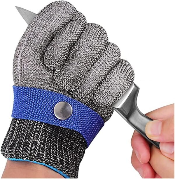 LCYDMJ Cut Resistant Metal Gloves Outdoor Gardening Safety Working Gloves, Food Grade Safe Kitchen Butcher Gloves (Size : 2pcs/m)