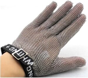 Metal Cut Resistant Gloves Protective Work Gloves for Outdoor Gardening Kitchen Butcher, 6 Sizes (Size : 1 Piece/XXL)