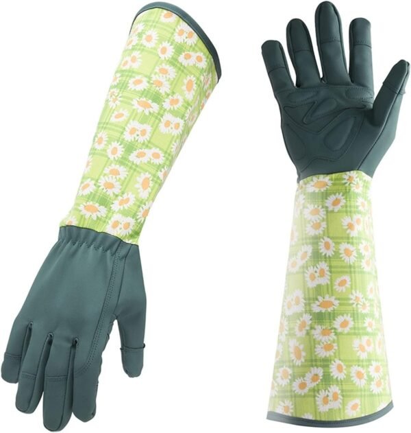 Women Non-Slip Housework Cleaning Gloves Breathable Gardening Gloves Ladies Flower Printed Household Gardening Gloves (Color : 6)